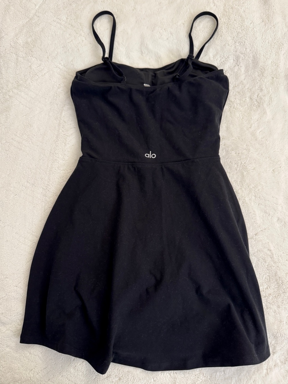 Alo Yoga ‘Alosoft Courtside’ Tennis Dress - Black, Size XXS